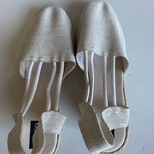 Céline White/Cream Espadrilles